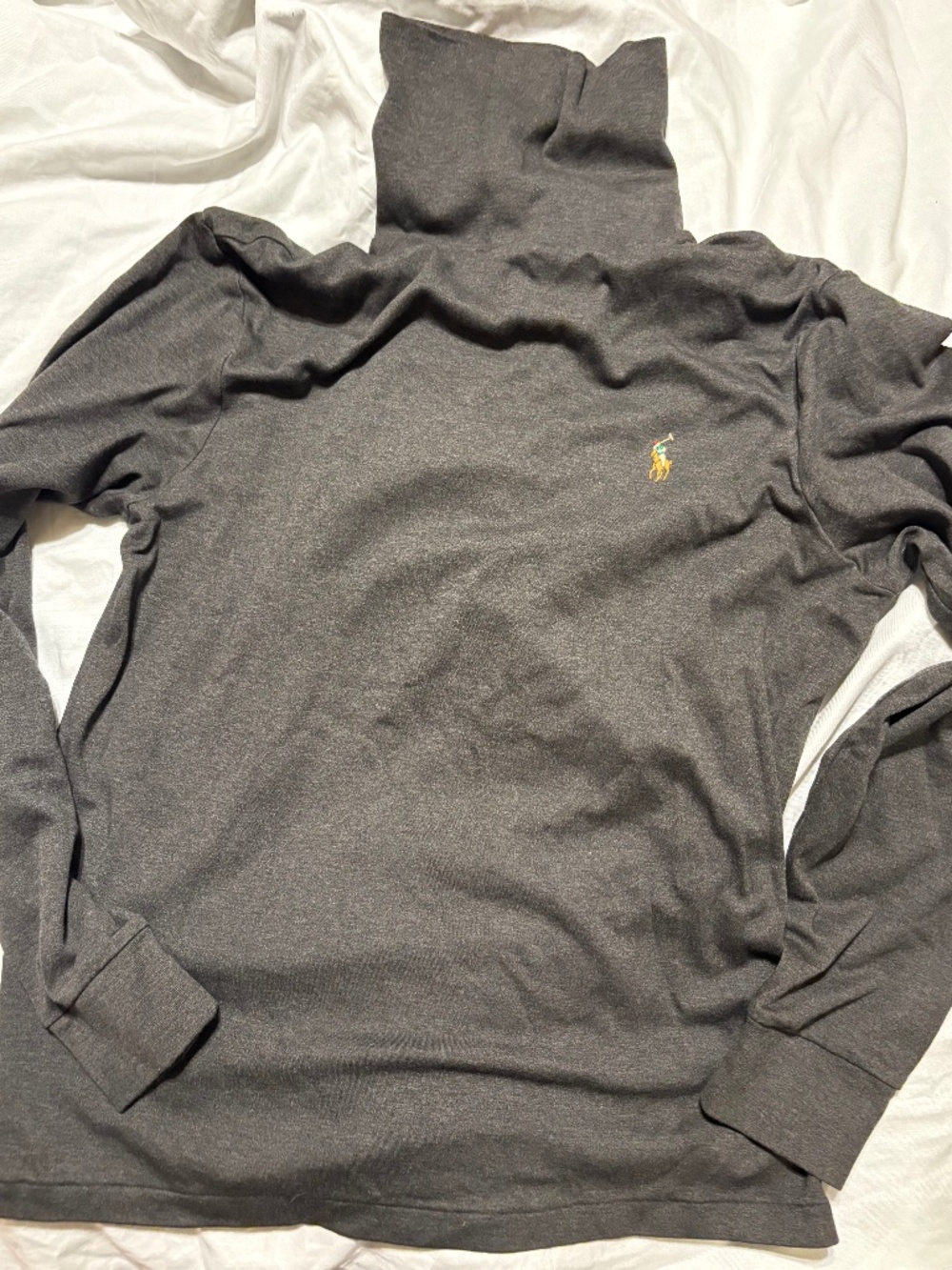 NWOT Polo Ralph Lauren Charcoal Grey Turtleneck